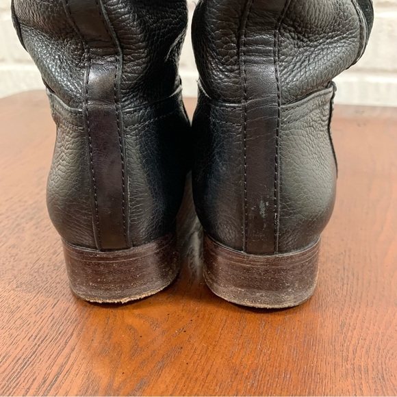 Tory Burch Alaina Leather Riding Boot Suede Trim 8.5 - Picture 9 of 13